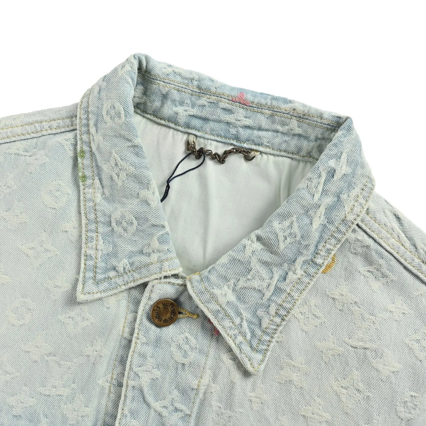 Louis Vuitton/Louis Vuitton Tyler joint old flower jacquard embroidered denim jacket